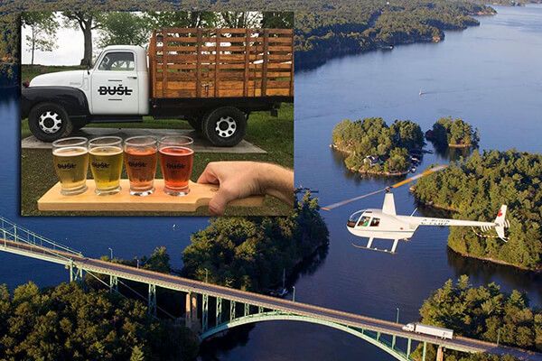 1000 Islands Seaway and Cider Helicopter Tour